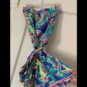 Lily Pulitzer strapless skort one piece